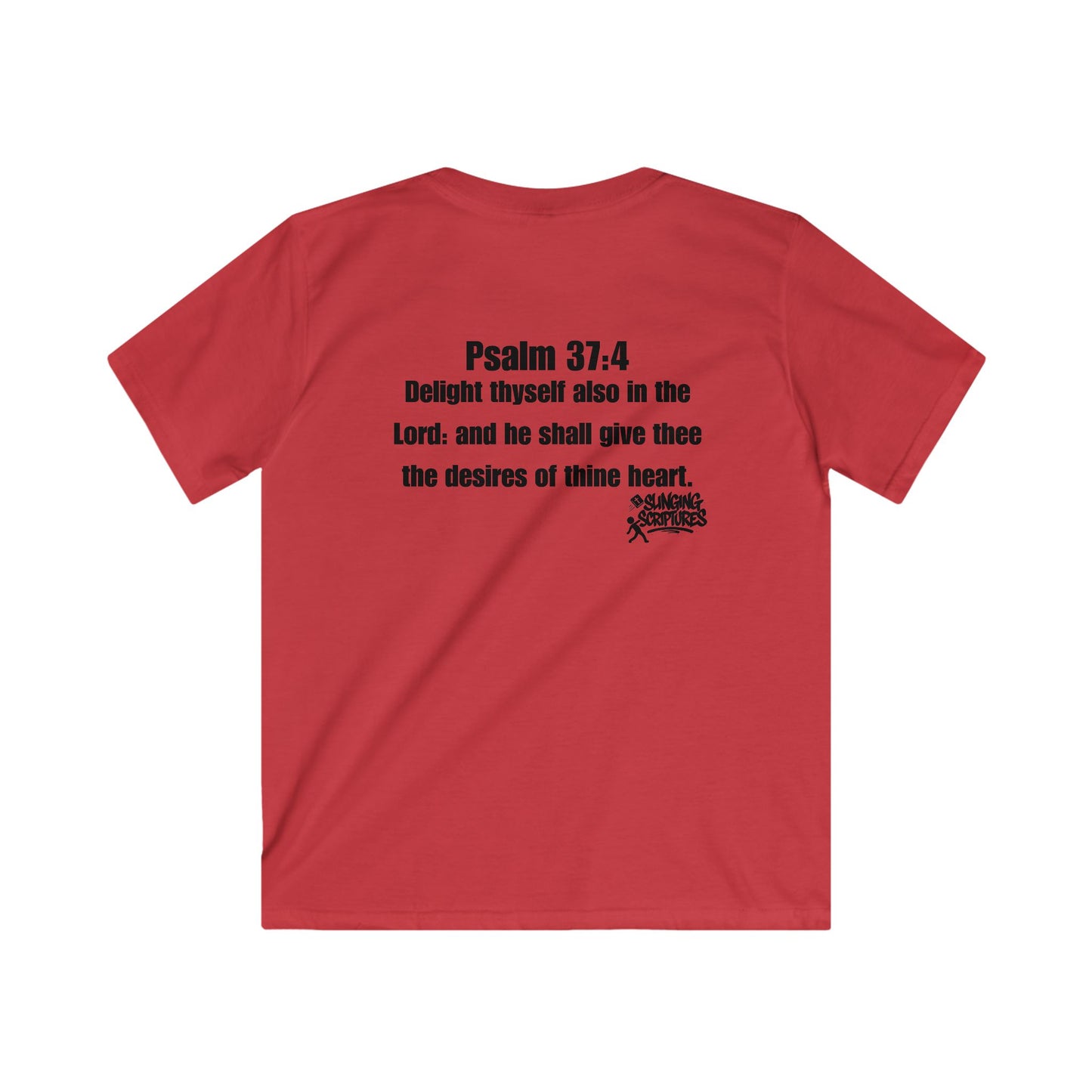 Catch Up with Jesus Kids Tee | Psalm 37:4 Bible Verse Shirt | Funny Faith-Based Christian T-Shirt for Kids