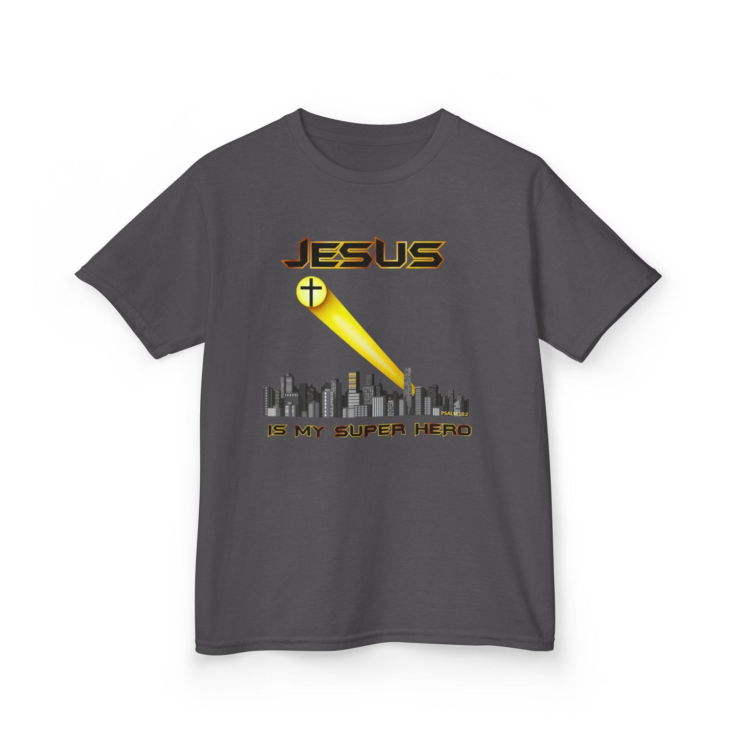 Jesus Is My Superhero | Psalm 18:2 Christian Kids Tee