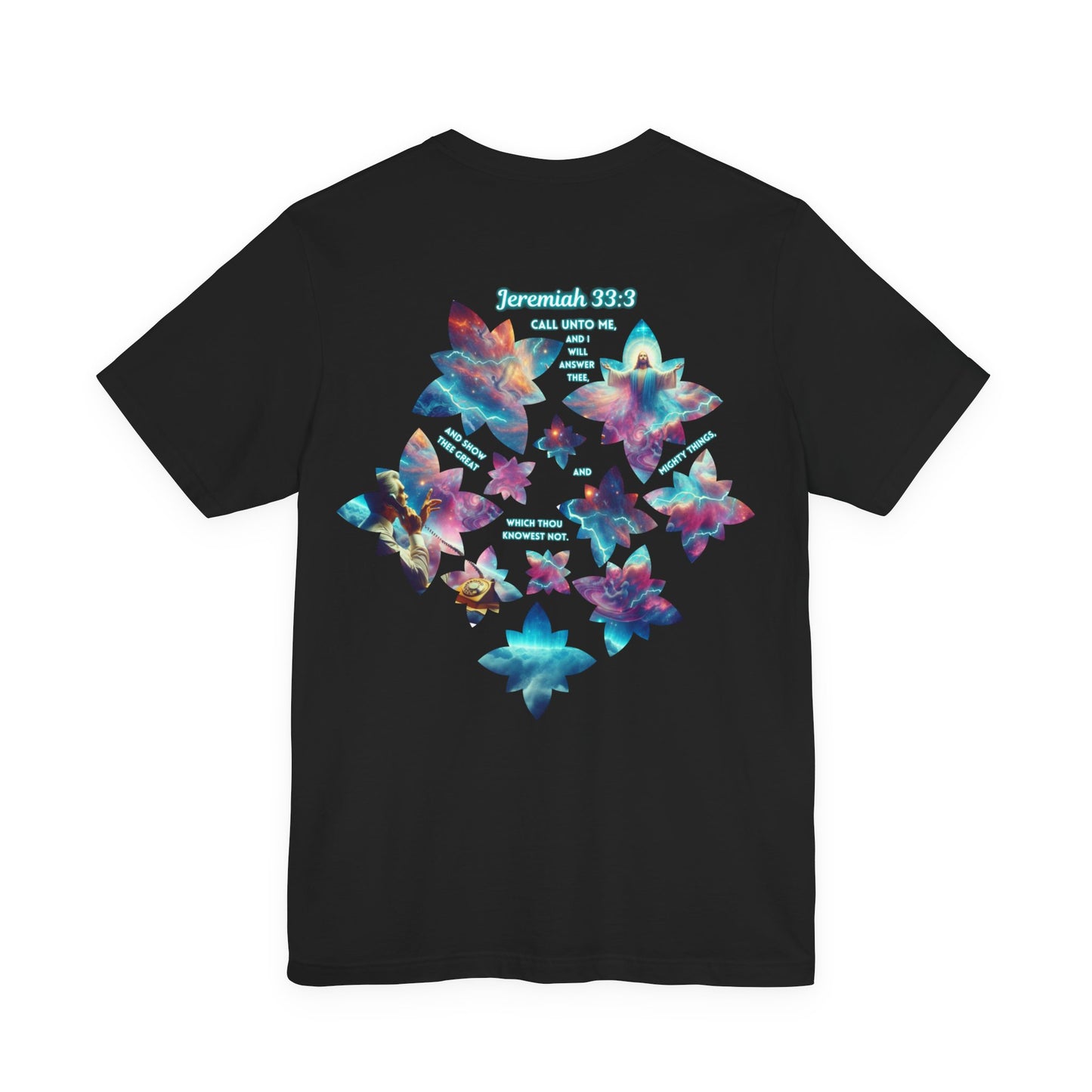 Jeremiah 33:3 Butterfly Christian T-Shirt – Unisex Jersey Short Sleeve Tee, Inspirational Bible Verse Apparel