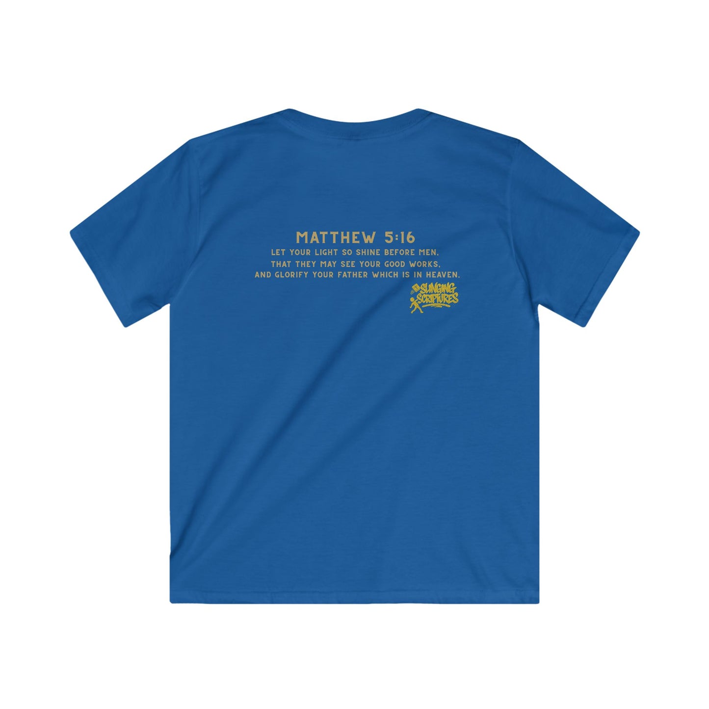 Jesus Shine Kids Tee | Matthew 5:16 Bible Verse Shirt | Faith-Based Kids Apparel | Inspirational Christian Gift