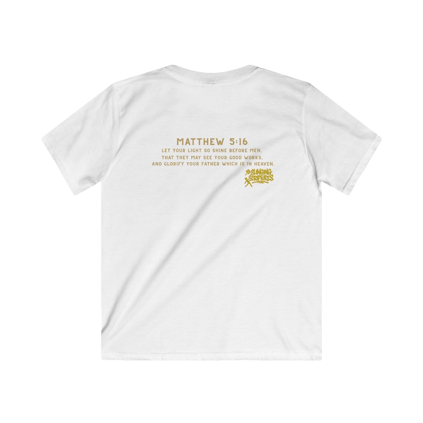 Jesus Shine Kids Tee | Matthew 5:16 Bible Verse Shirt | Faith-Based Kids Apparel | Inspirational Christian Gift