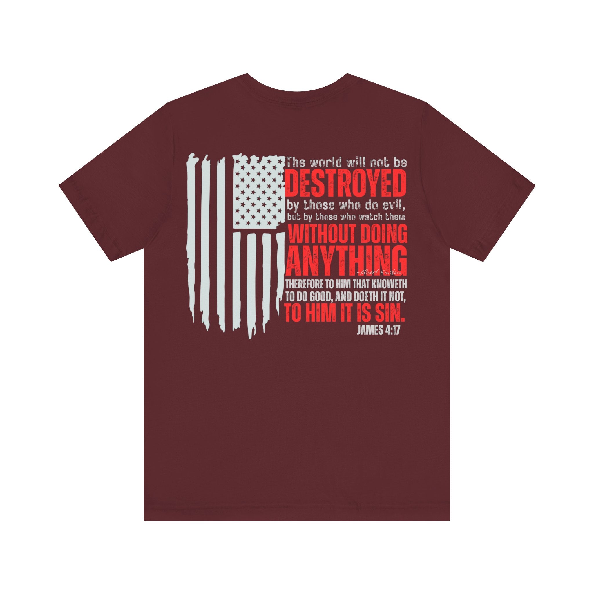 Do Good — James 4:17 Patriotic Flag Tee | Unisex Jersey Short Sleeve Christian T-Shirt