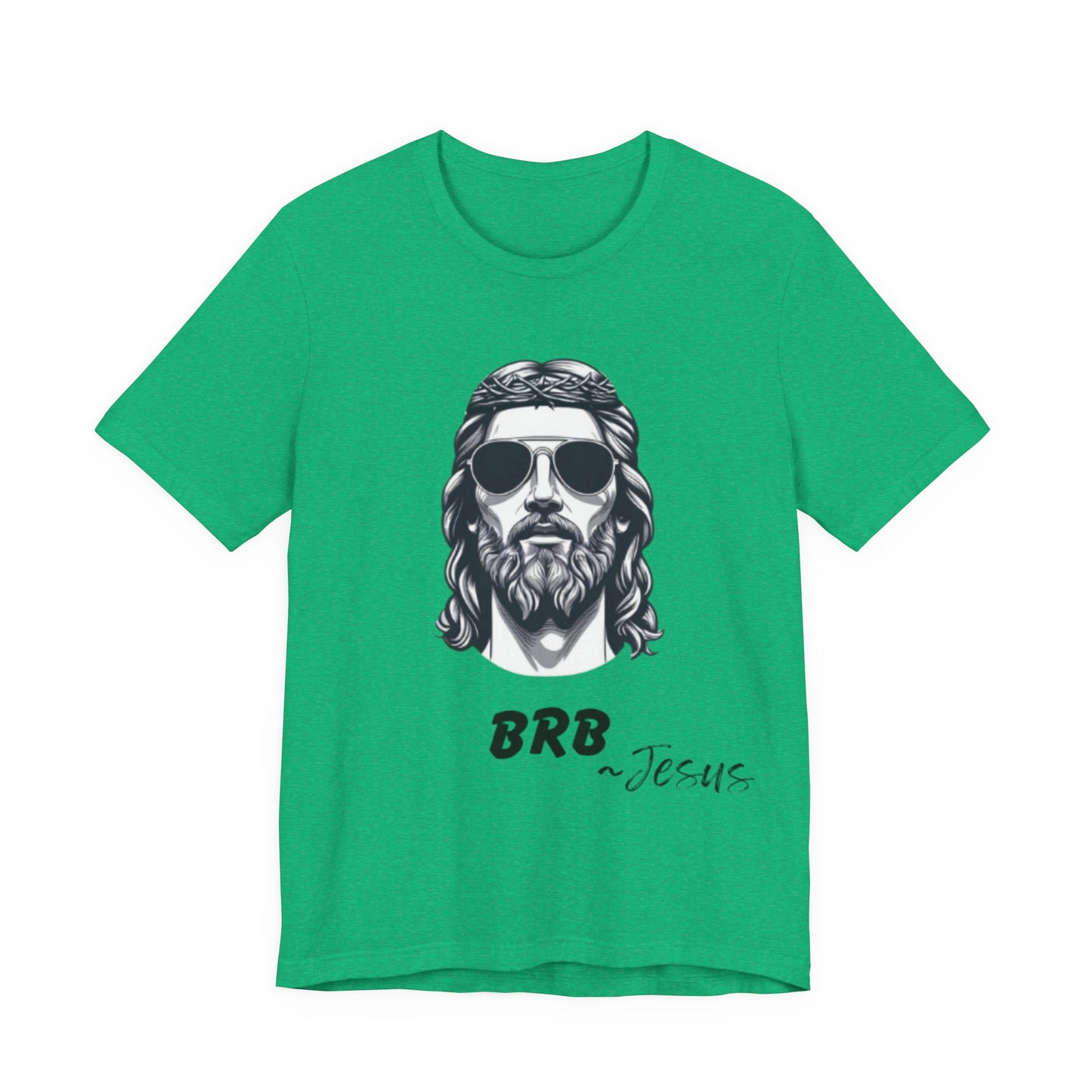 BRB — Jesus Retro Script | John 14:6 Unisex Jersey Short Sleeve Christian T-Shirt