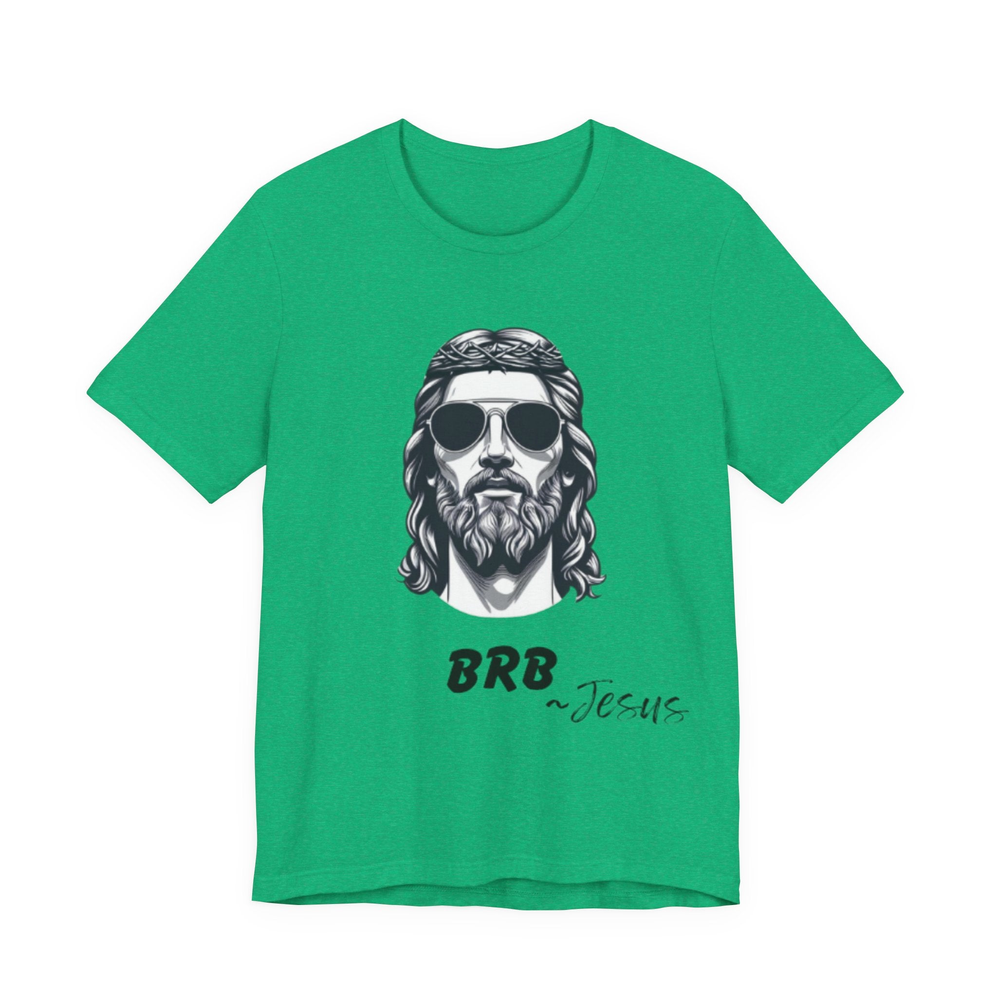 BRB — Jesus Retro Script | John 14:6 Unisex Jersey Short Sleeve Christian T-Shirt