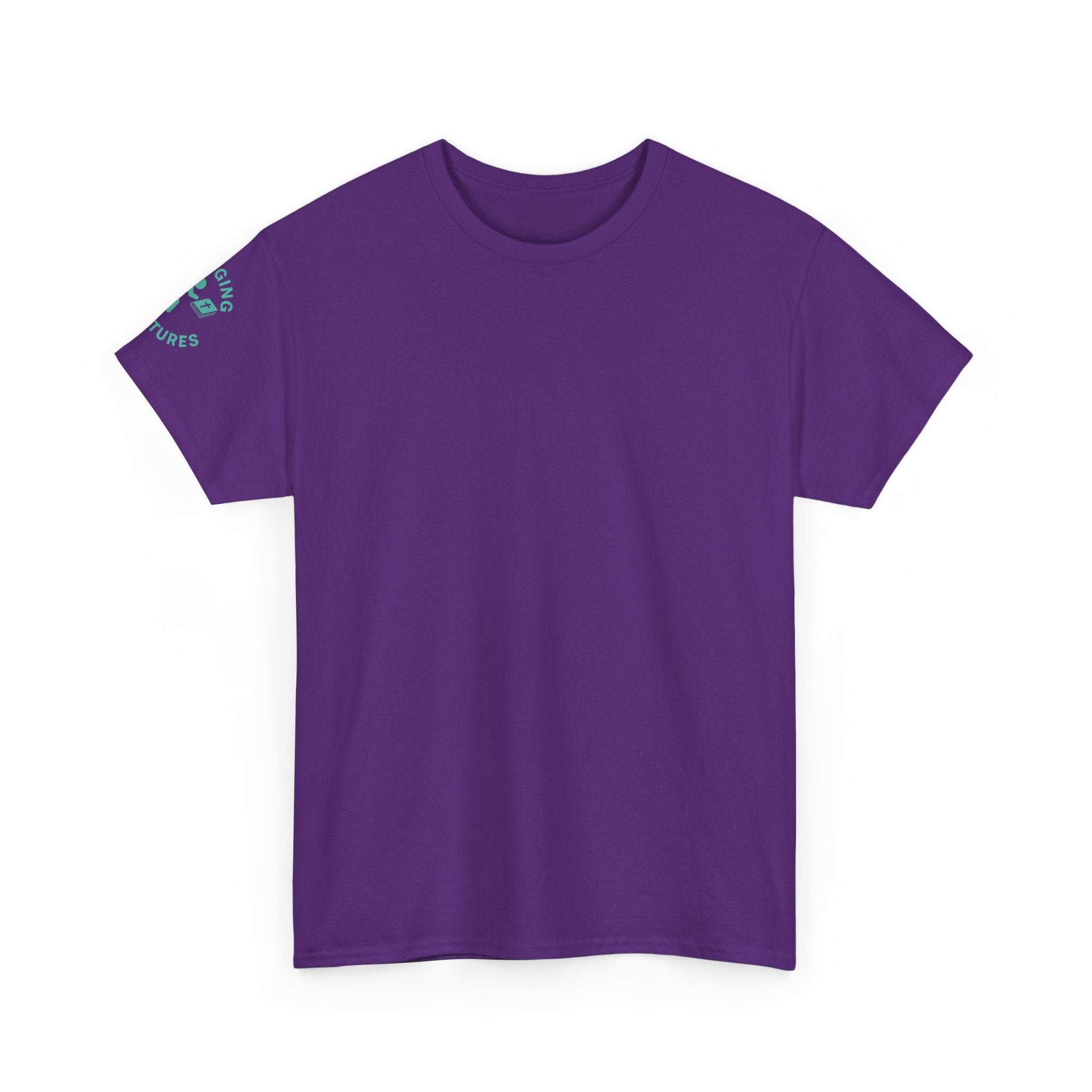 Rejoice & Be Glad — Psalm 118:24 Pop-Color Back Print | Unisex Heavy Cotton Christian T-Shirt