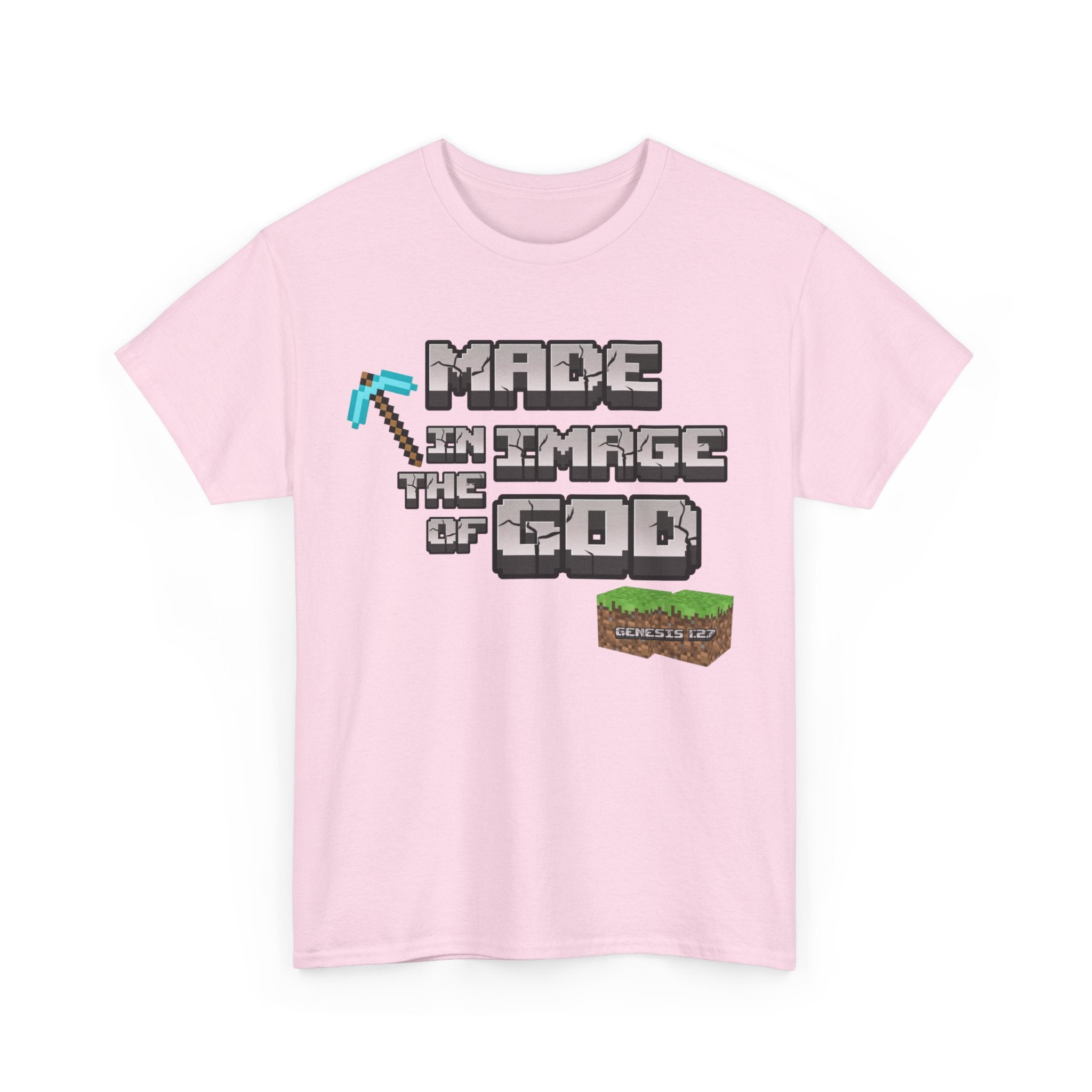 Genesis 1:27 Minecraft-Inspired Christain T-Shirt - Unisex