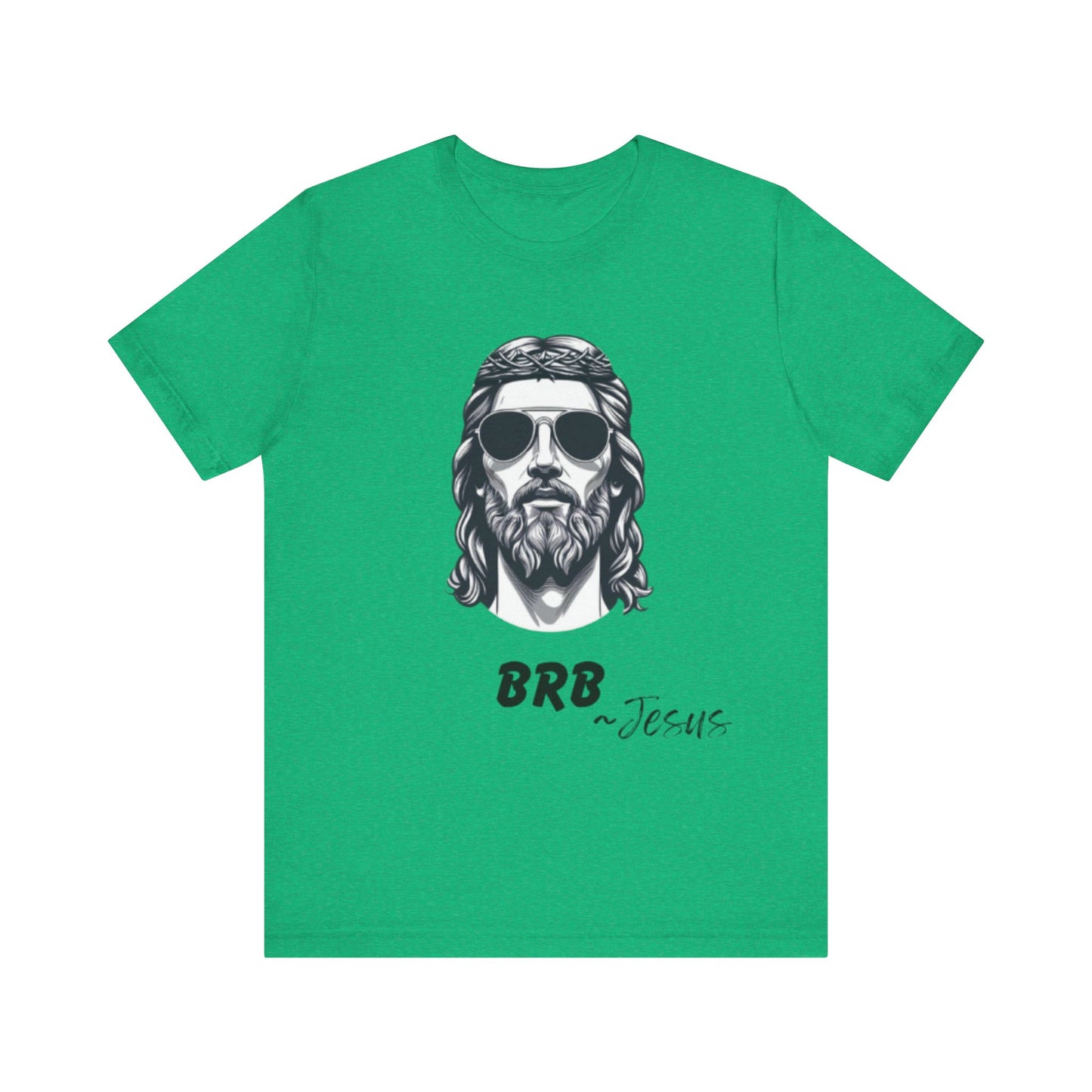BRB — Jesus Retro Script | John 14:6 Unisex Jersey Short Sleeve Christian T-Shirt