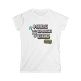 Made in the Image of God | Genesis 1:27 Christian Minecraft-Inspired Women’s Tee