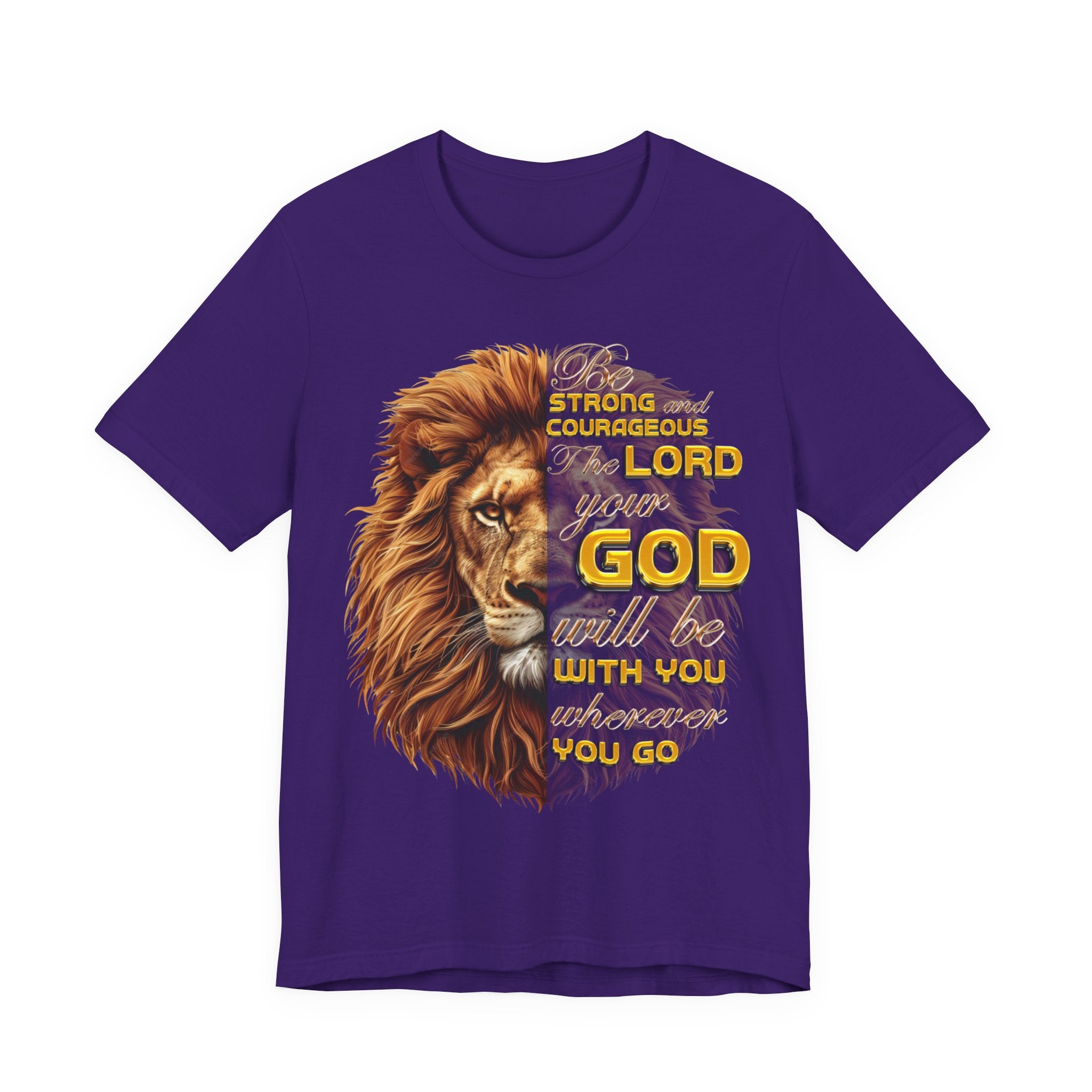Be Strong & Courageous — Joshua 1:9 | Unisex Jersey Short Sleeve Christian T-Shirt