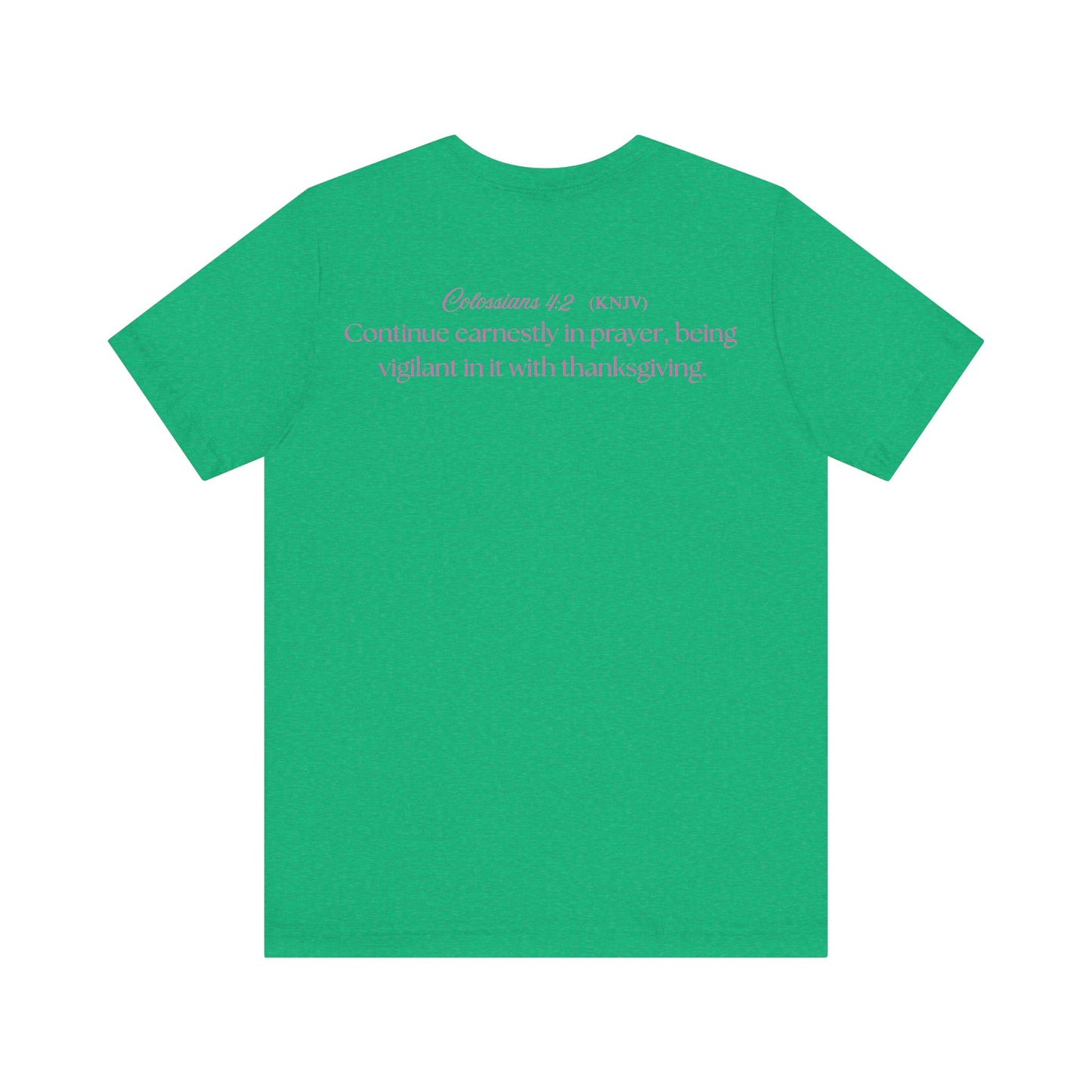 Mama Prays — Colossians 4:2 | Unisex Jersey Short Sleeve Christian T-Shirt