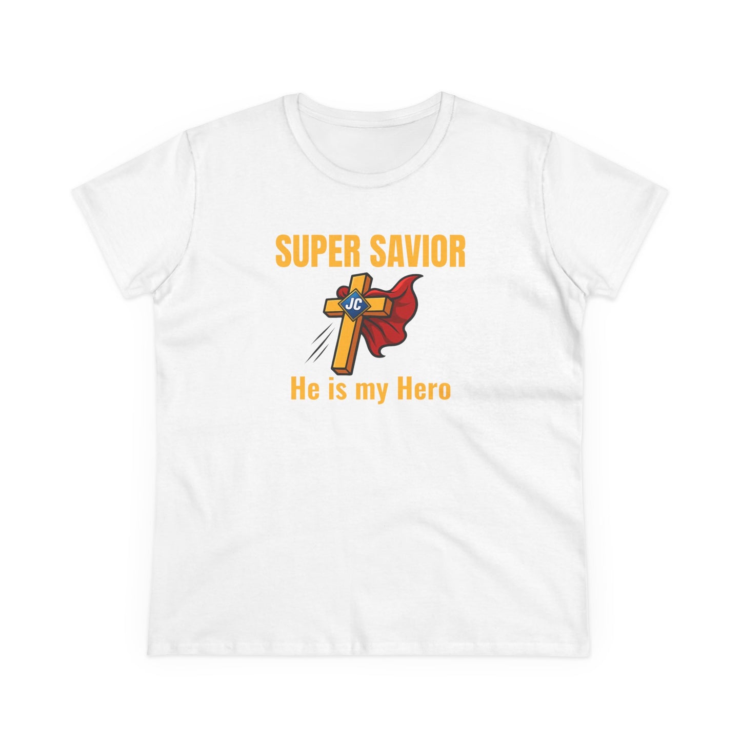 Super Savior — He Is My Hero (Women’s Faith Tee) | Mini + Me Christian Shirt