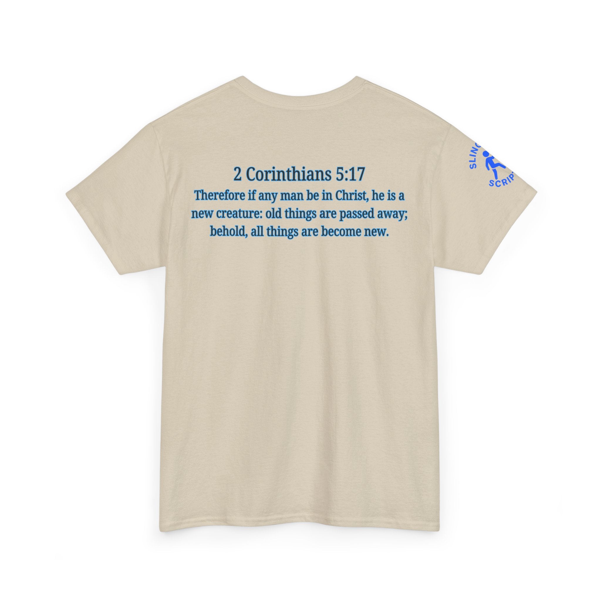 Restored by the Lord Tee | 2 Corinthians 5:17 Scripture Shirt | Christian Rebuild T-Shirt | Unisex Heavy Cotton Tee
