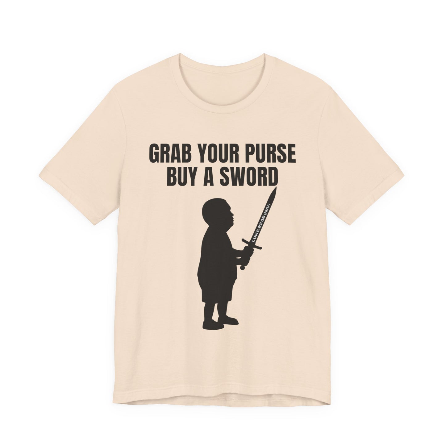 Grab Your Purse — Buy a Sword | Bobby Hill “Don’t Touch It” Tee (Luke 22:36)