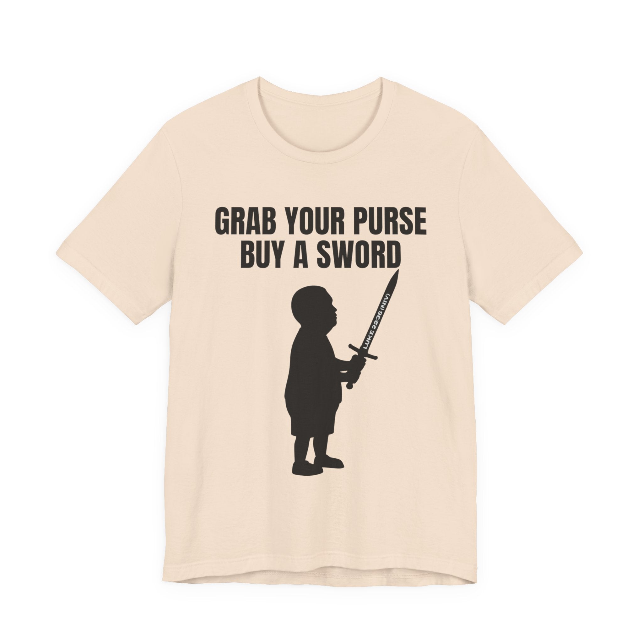 Grab Your Purse — Buy a Sword | Bobby Hill “Don’t Touch It” Tee (Luke 22:36)
