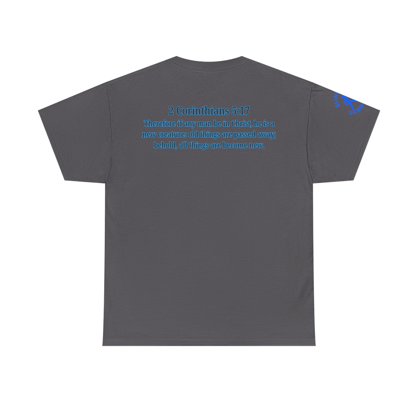 Restored by the Lord Tee | 2 Corinthians 5:17 Scripture Shirt | Christian Rebuild T-Shirt | Unisex Heavy Cotton Tee