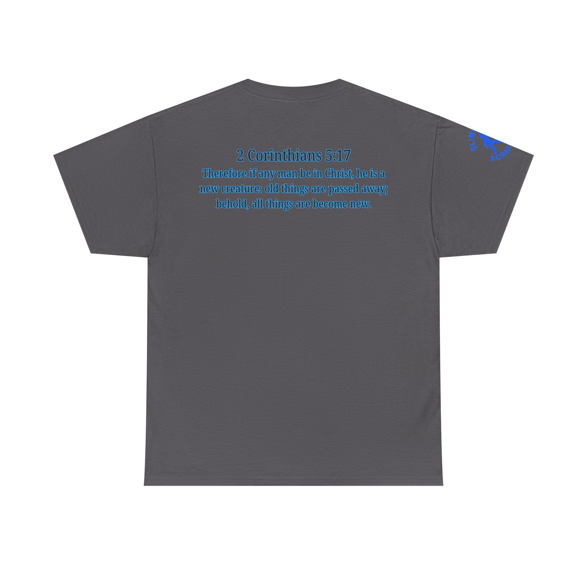 Restored by the Lord Tee | 2 Corinthians 5:17 Scripture Shirt | Christian Rebuild T-Shirt | Unisex Heavy Cotton Tee