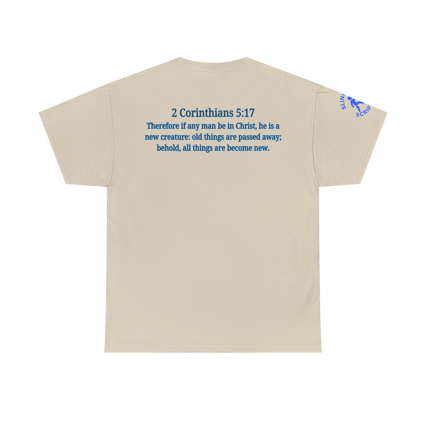 Restored by the Lord Tee | 2 Corinthians 5:17 Scripture Shirt | Christian Rebuild T-Shirt | Unisex Heavy Cotton Tee