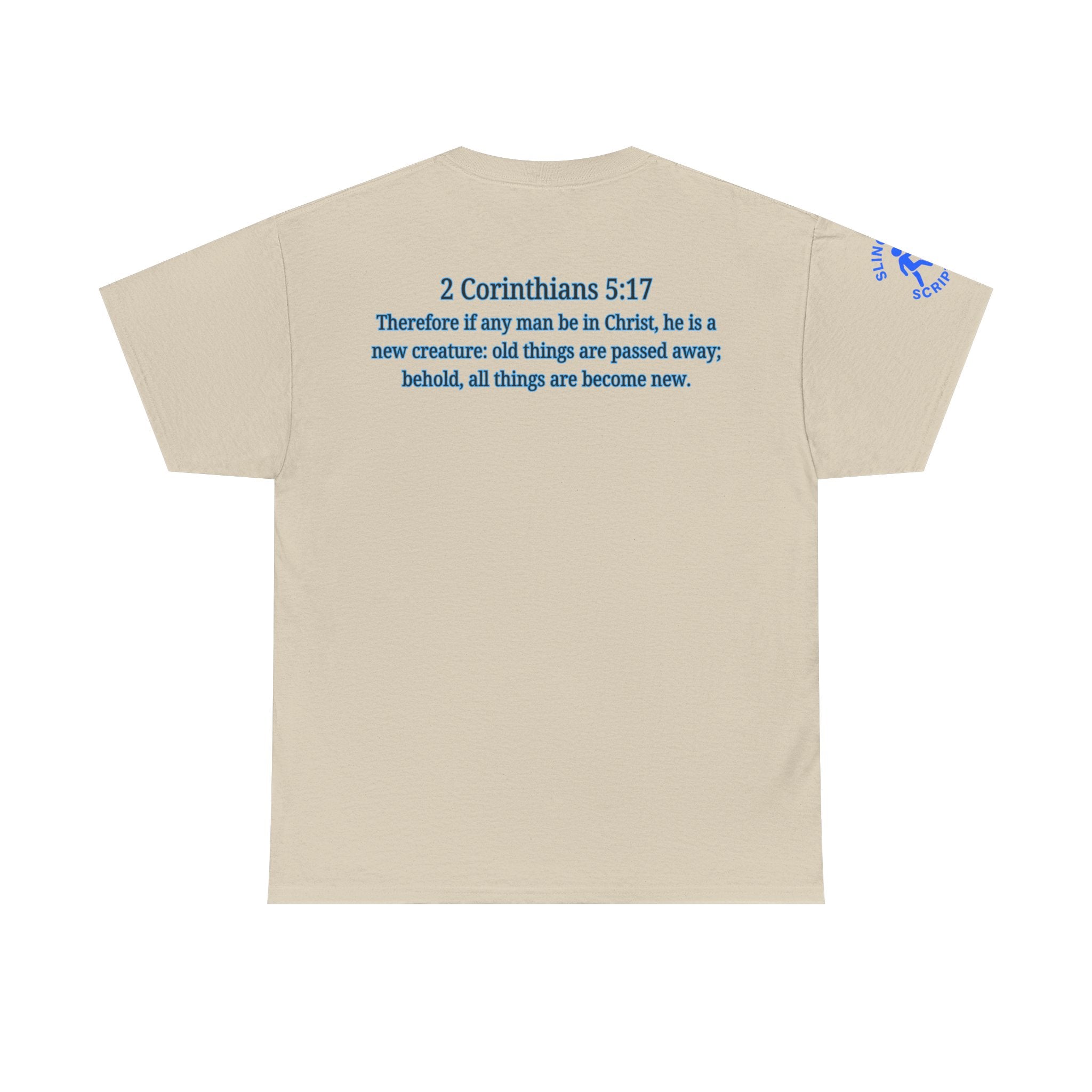 Restored by the Lord Tee | 2 Corinthians 5:17 Scripture Shirt | Christian Rebuild T-Shirt | Unisex Heavy Cotton Tee