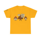 Leviticus 7:13 Funny Thanksgiving Turkey Christian Tee — Gobble Up Scripture & Cupcakes | Unisex Heavy Cotton