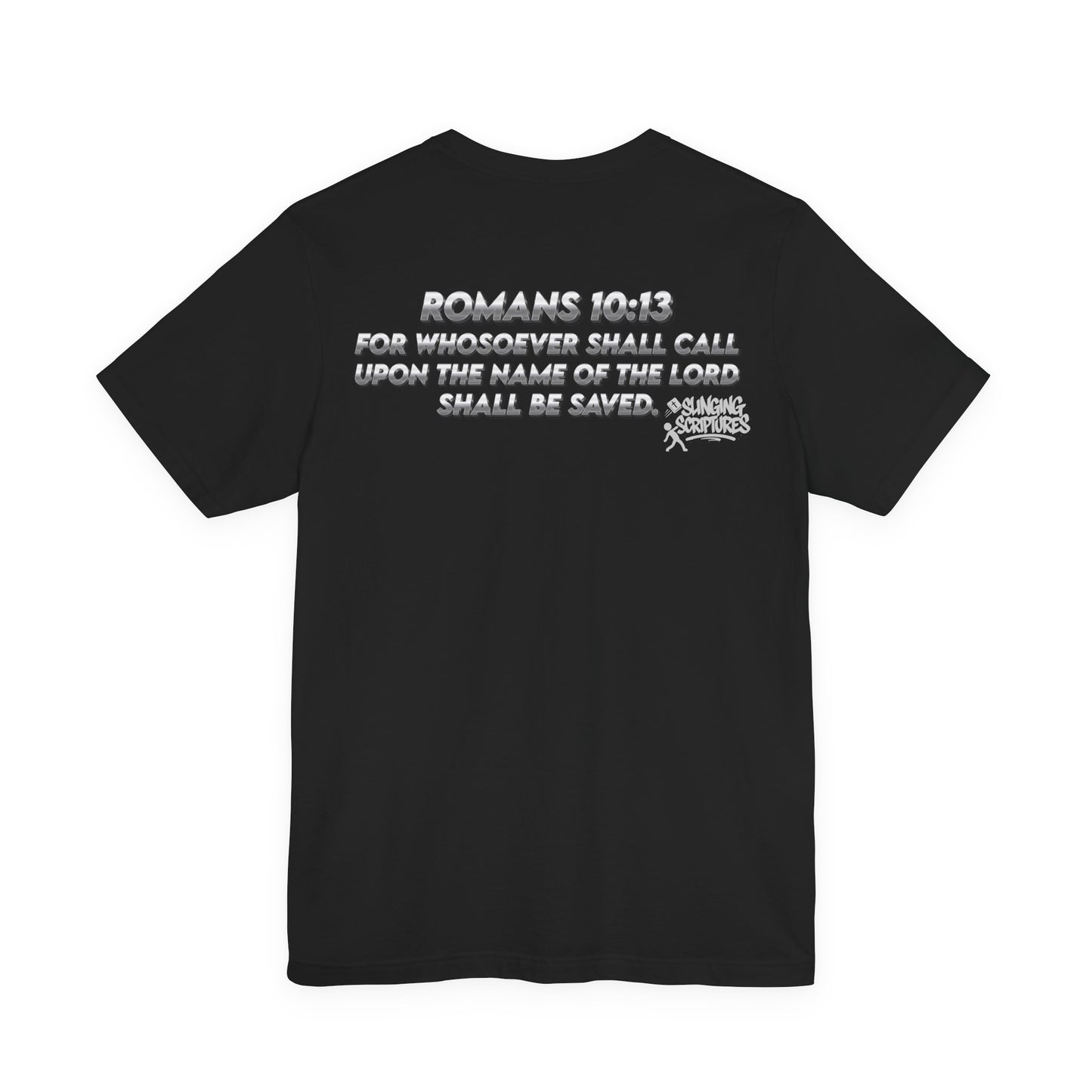 Salvation Christian T-Shirt — Romans 10:13 | Unisex Jersey Short Sleeve Tee