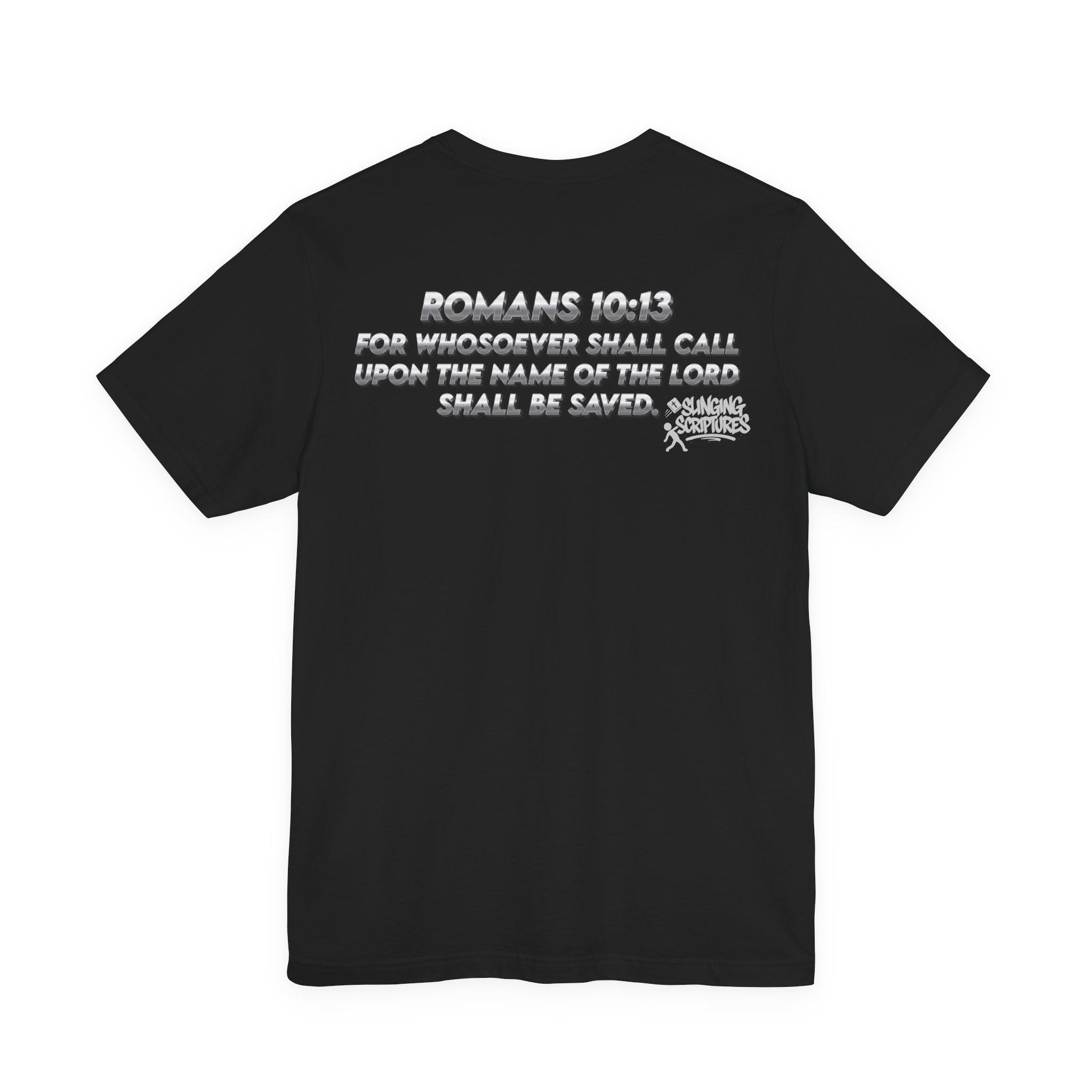 Salvation Christian T-Shirt — Romans 10:13 | Unisex Jersey Short Sleeve Tee