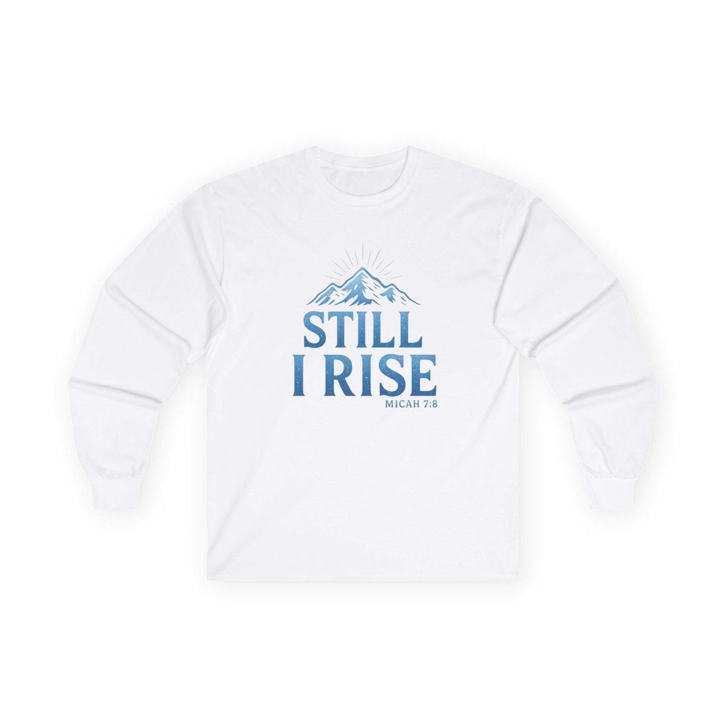 Still I Rise — Micah 7:8” Unisex Ultra-Cotton Long Sleeve Christian Tee