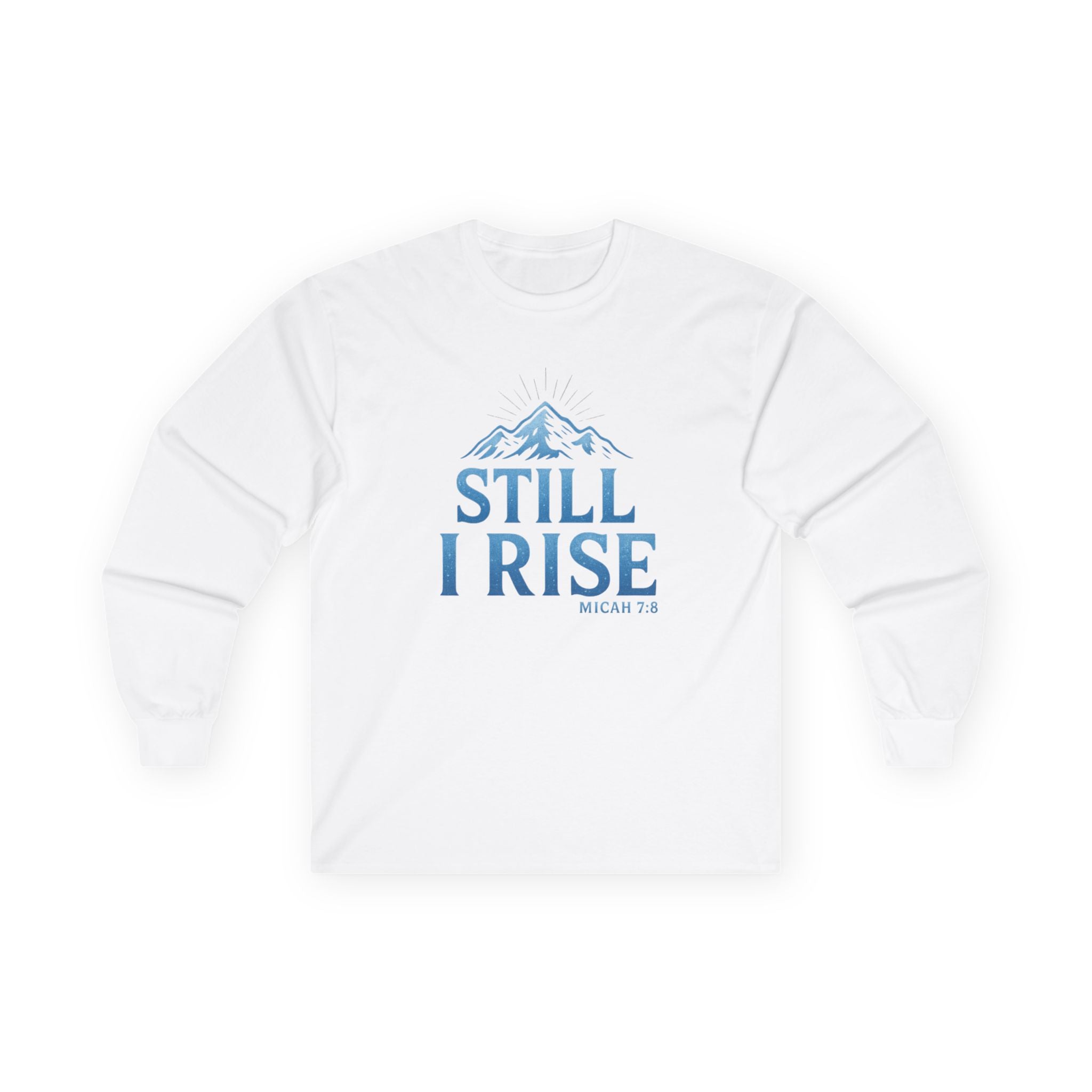 Still I Rise — Micah 7:8” Unisex Ultra-Cotton Long Sleeve Christian Tee