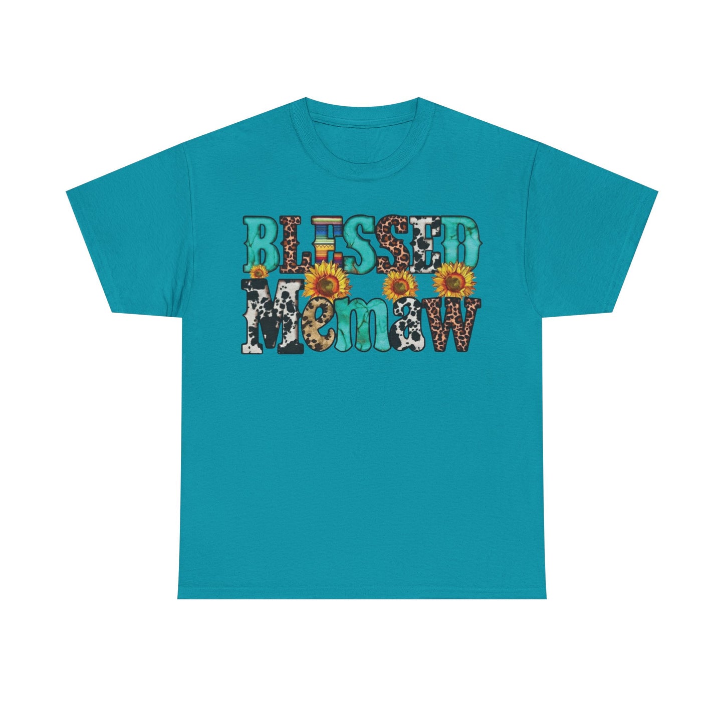 Blessed memaw Sunflower T-Shirt | Faith-Inspired Grandma Tee