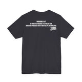 Certified Walk-Away Specialist — Proverbs 14:7 —  Unisex Jersey Short Sleeve Christian T-Shirt