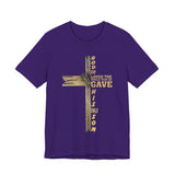 God So Loved the World — John 3:16 | Unisex Jersey Short Sleeve Christian T-Shirt