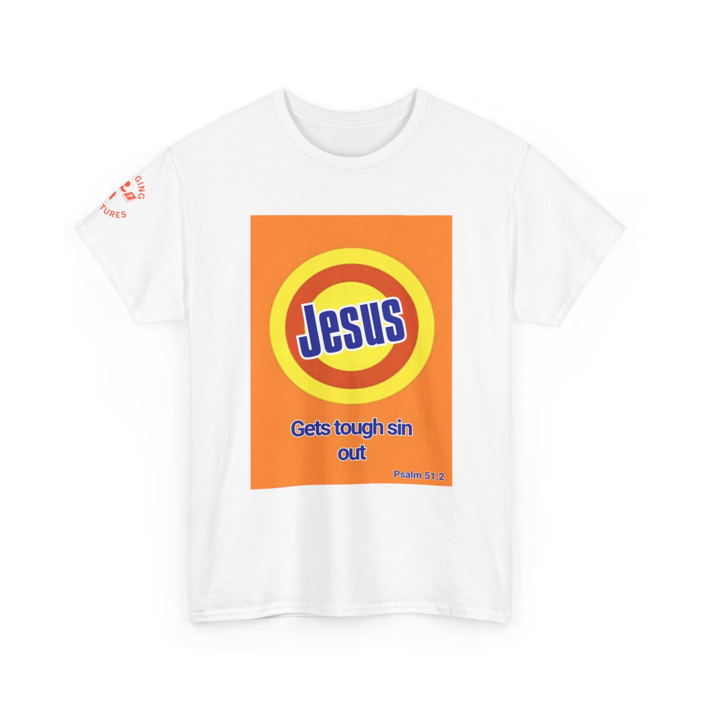 Jesus Gets Sin Out Tee | Psalm 51:2 | Unisex Heavy Cotton Christian Shirt