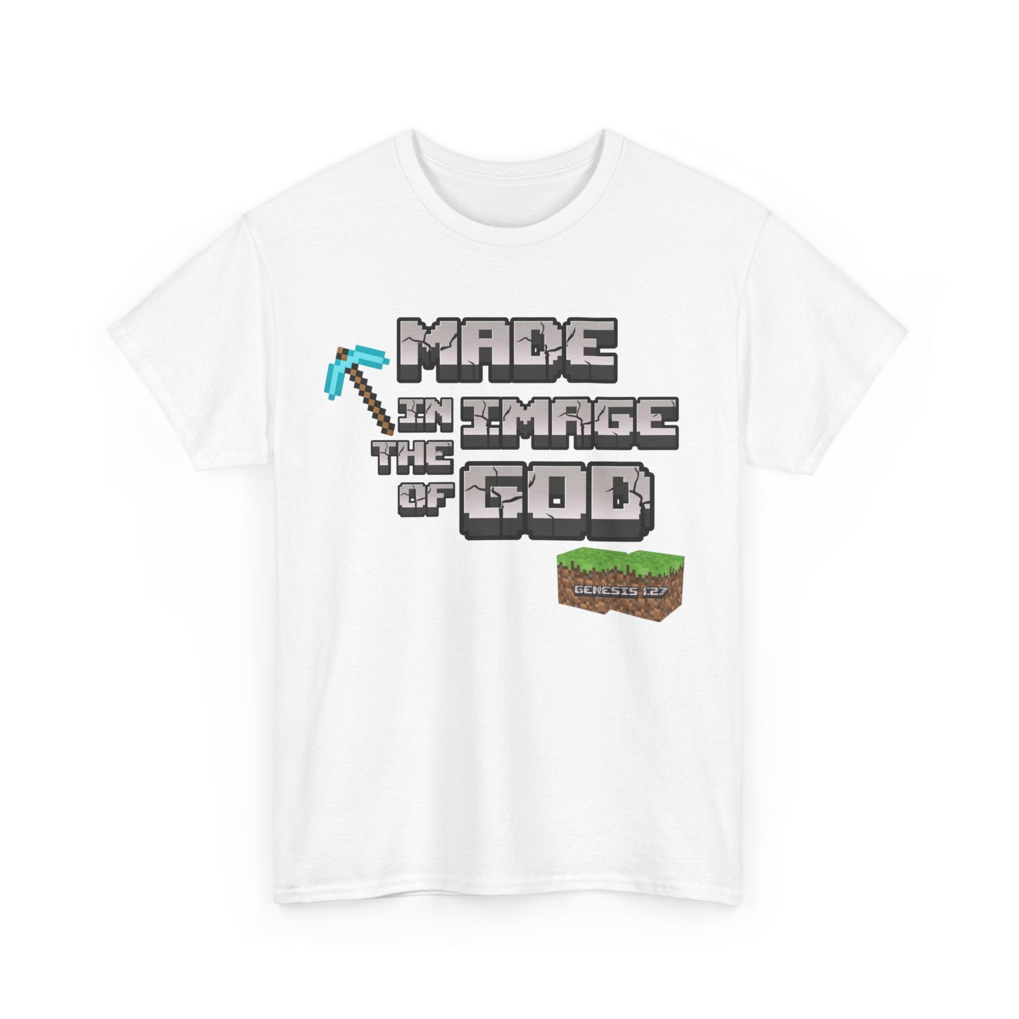 Genesis 1:27 Minecraft-Inspired Christain T-Shirt - Unisex