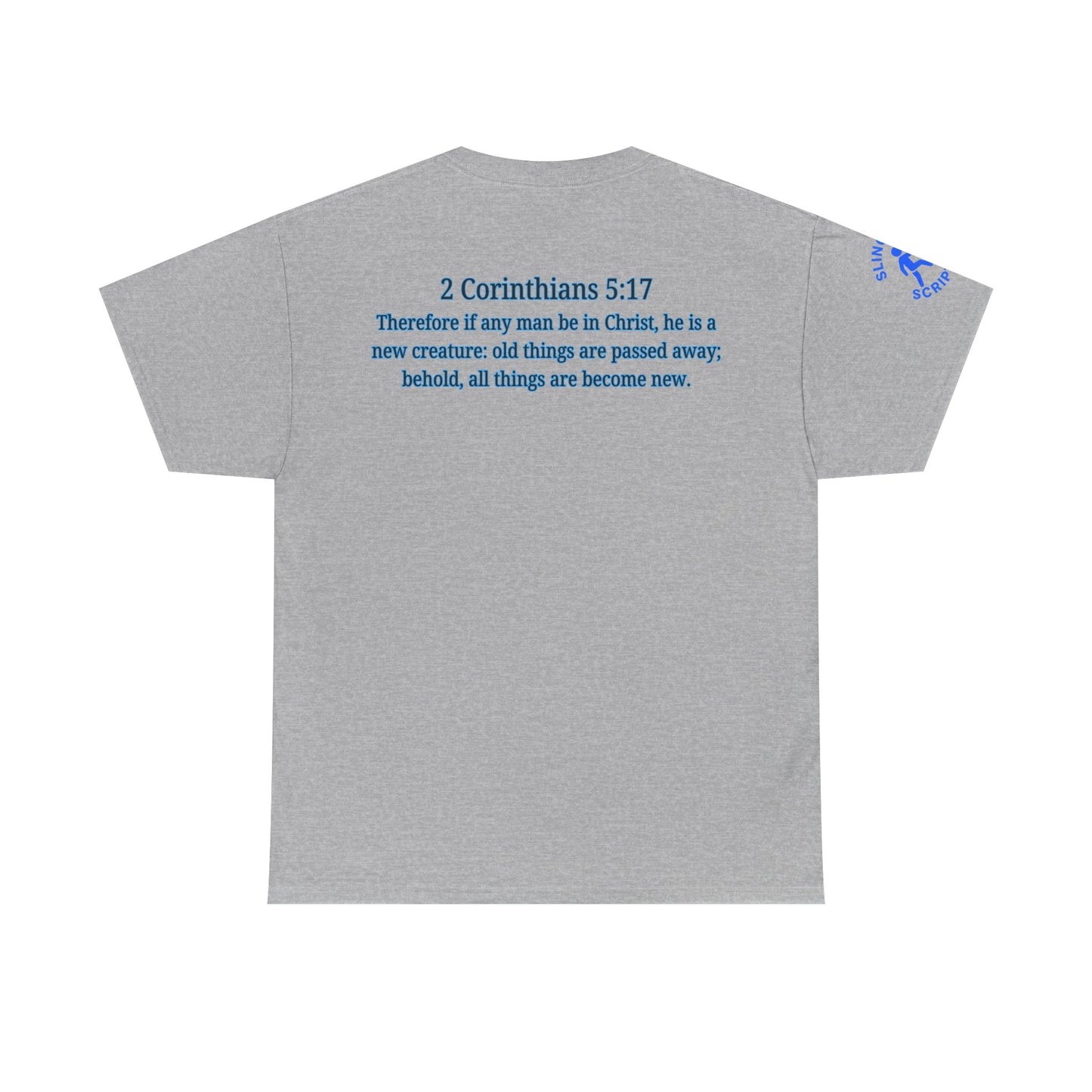 Restored by the Lord Tee | 2 Corinthians 5:17 Scripture Shirt | Christian Rebuild T-Shirt | Unisex Heavy Cotton Tee