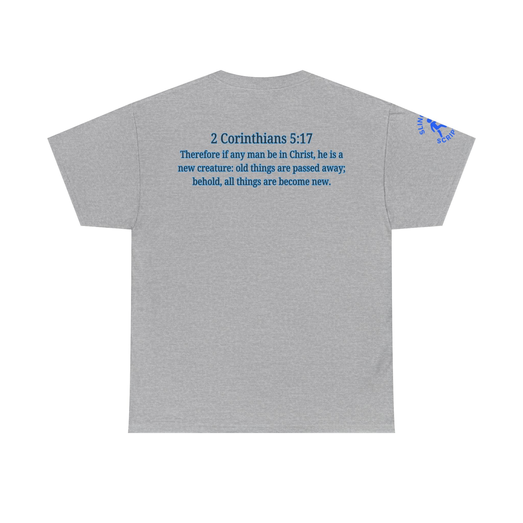 Restored by the Lord Tee | 2 Corinthians 5:17 Scripture Shirt | Christian Rebuild T-Shirt | Unisex Heavy Cotton Tee