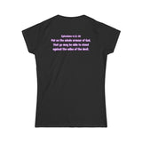 Armor of God Women’s Softstyle Tee — Ephesians 6:11–20 Scripture Shirt | Christian Warrior Apparel