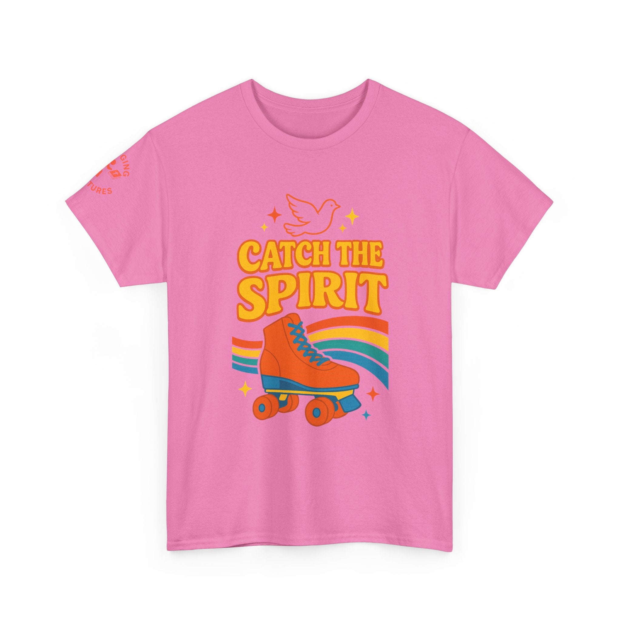 Catch the Spirit — 2 Corinthians 3:17 Retro Skate | Unisex Heavy Cotton Christian T-Shirt