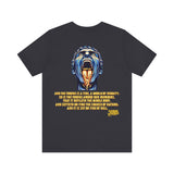 The Tongue Is a Fire — James 3:6 | Unisex Jersey Short Sleeve Christian T-Shirt