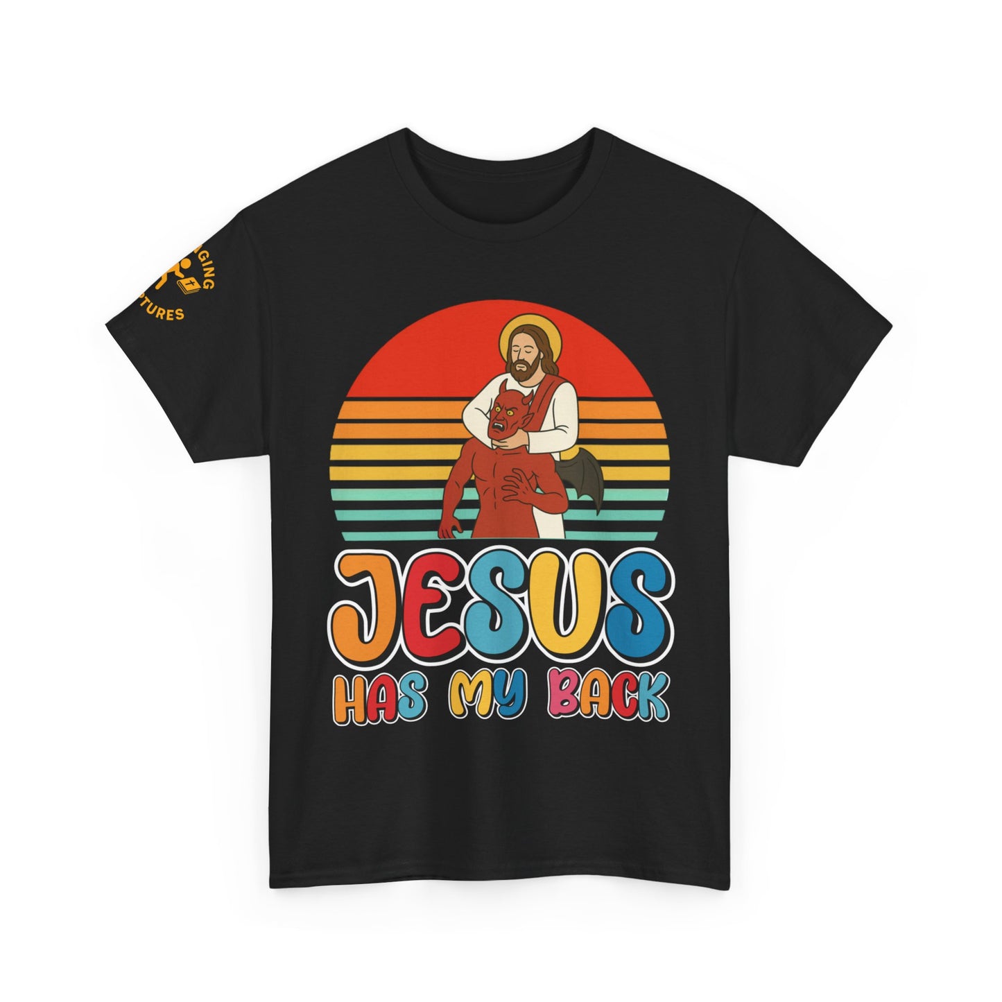 Jesus Has My Back | Unisex Heavy Cotton Christian T-Shirt
