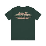 Jesus the Ultimate Deadlifter Tee — Romans 6:9 | Unisex Jersey Short Sleeve Christian T-Shirt