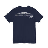 Certified Walk-Away Specialist — Proverbs 14:7 —  Unisex Jersey Short Sleeve Christian T-Shirt