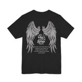 Under His Wings Refuge Tee — Psalm 91:4 | Unisex Jersey Christian T-Shirt | Faith-Based Apparel | Inspirational Scripture Shirt
