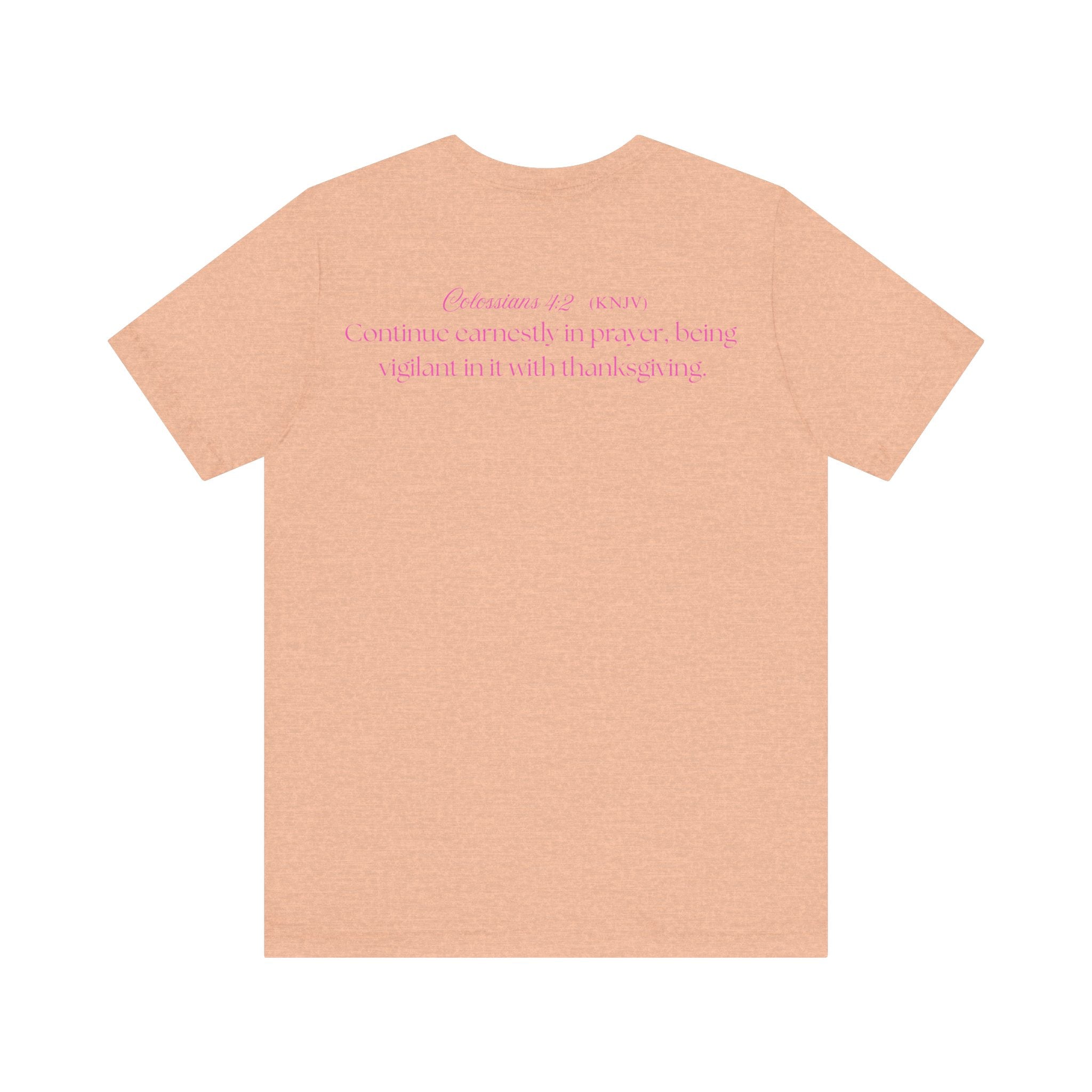 Mama Prays — Colossians 4:2 | Unisex Jersey Short Sleeve Christian T-Shirt