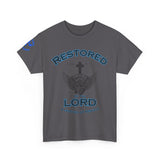 Restored by the Lord Tee | 2 Corinthians 5:17 Scripture Shirt | Christian Rebuild T-Shirt | Unisex Heavy Cotton Tee