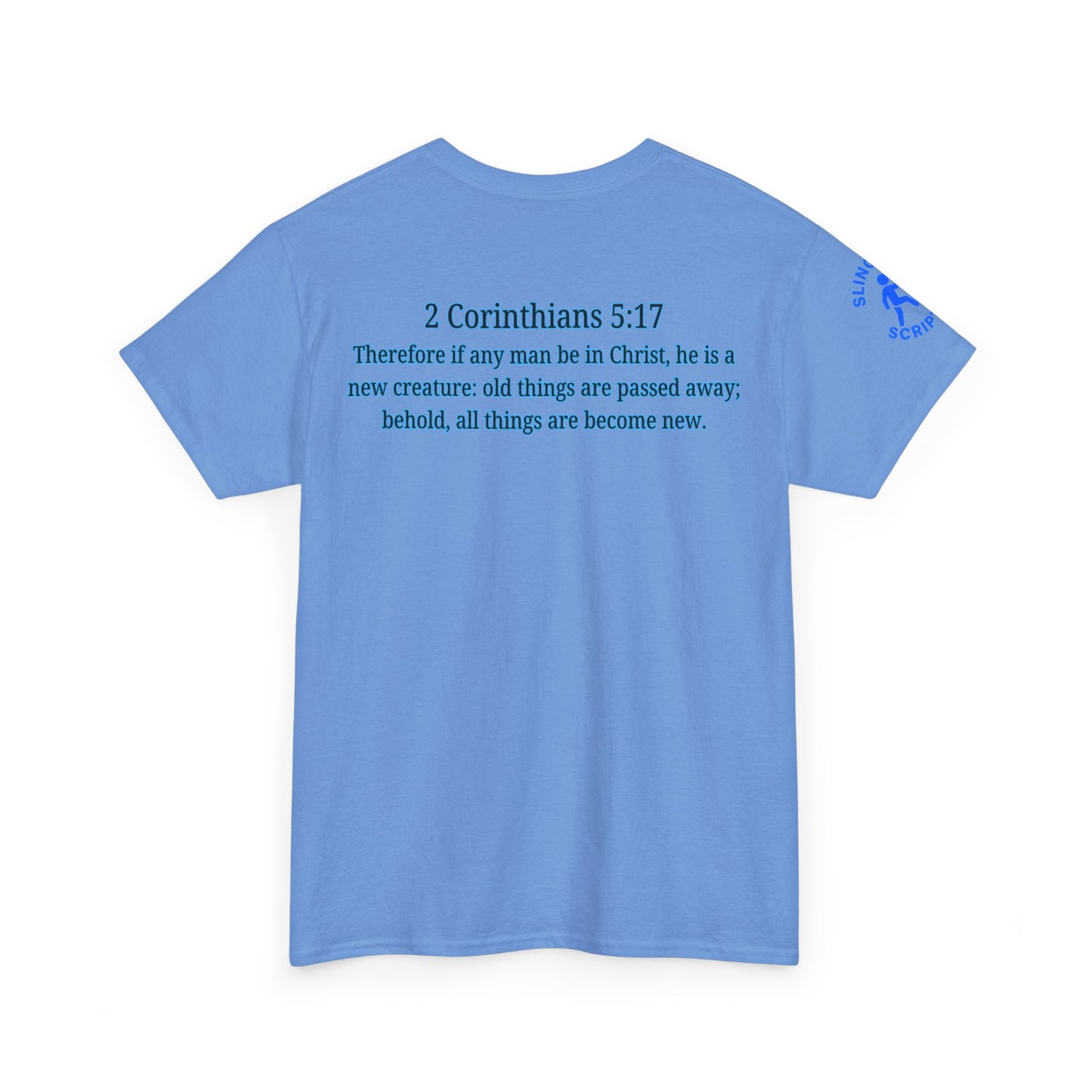 Restored by the Lord Tee | 2 Corinthians 5:17 Scripture Shirt | Christian Rebuild T-Shirt | Unisex Heavy Cotton Tee