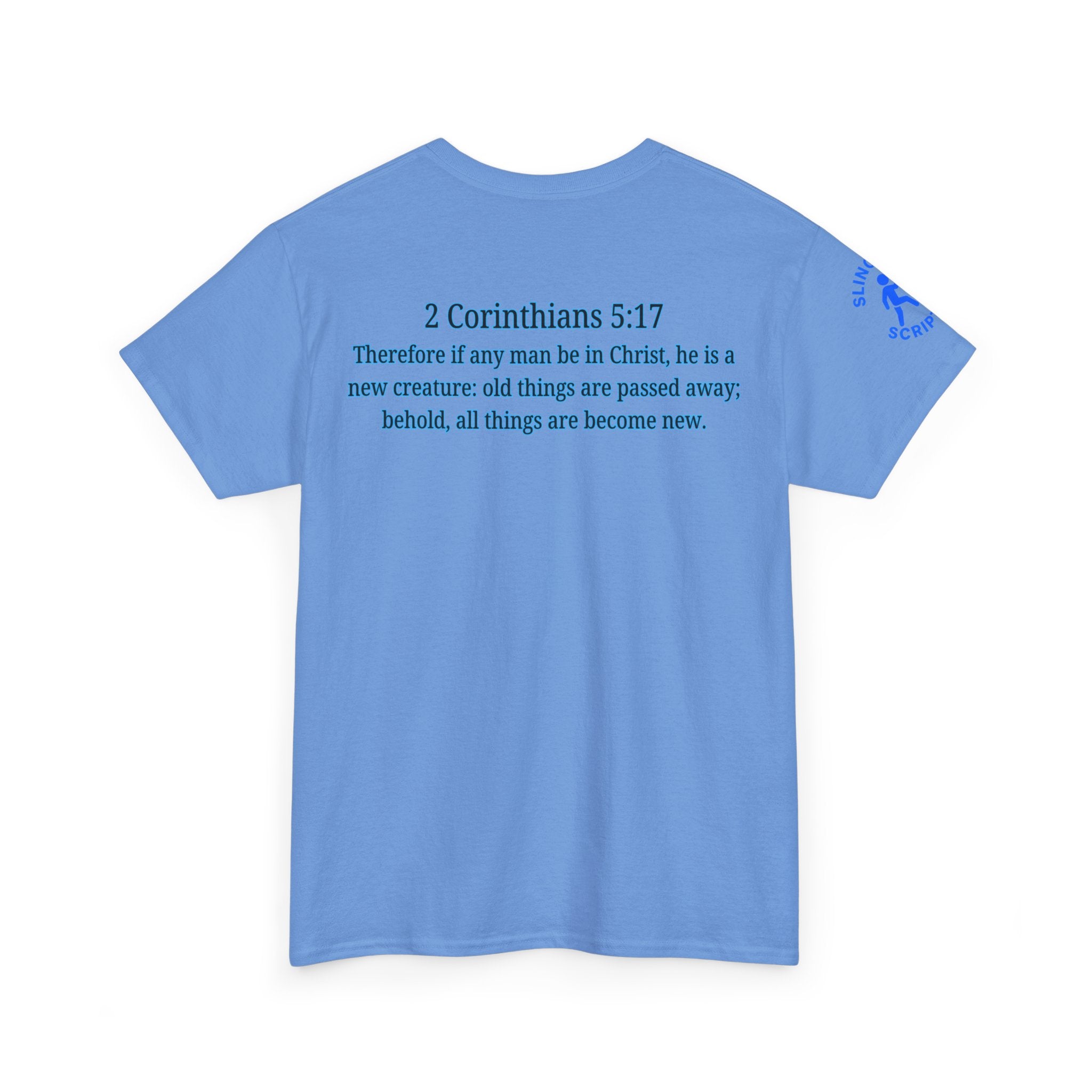Restored by the Lord Tee | 2 Corinthians 5:17 Scripture Shirt | Christian Rebuild T-Shirt | Unisex Heavy Cotton Tee