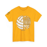 Philippians 4:13 Volleyball Tee | Christian Sports Shirt | Unisex Heavy Cotton T-Shirt