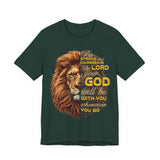 Be Strong & Courageous — Joshua 1:9 | Unisex Jersey Short Sleeve Christian T-Shirt