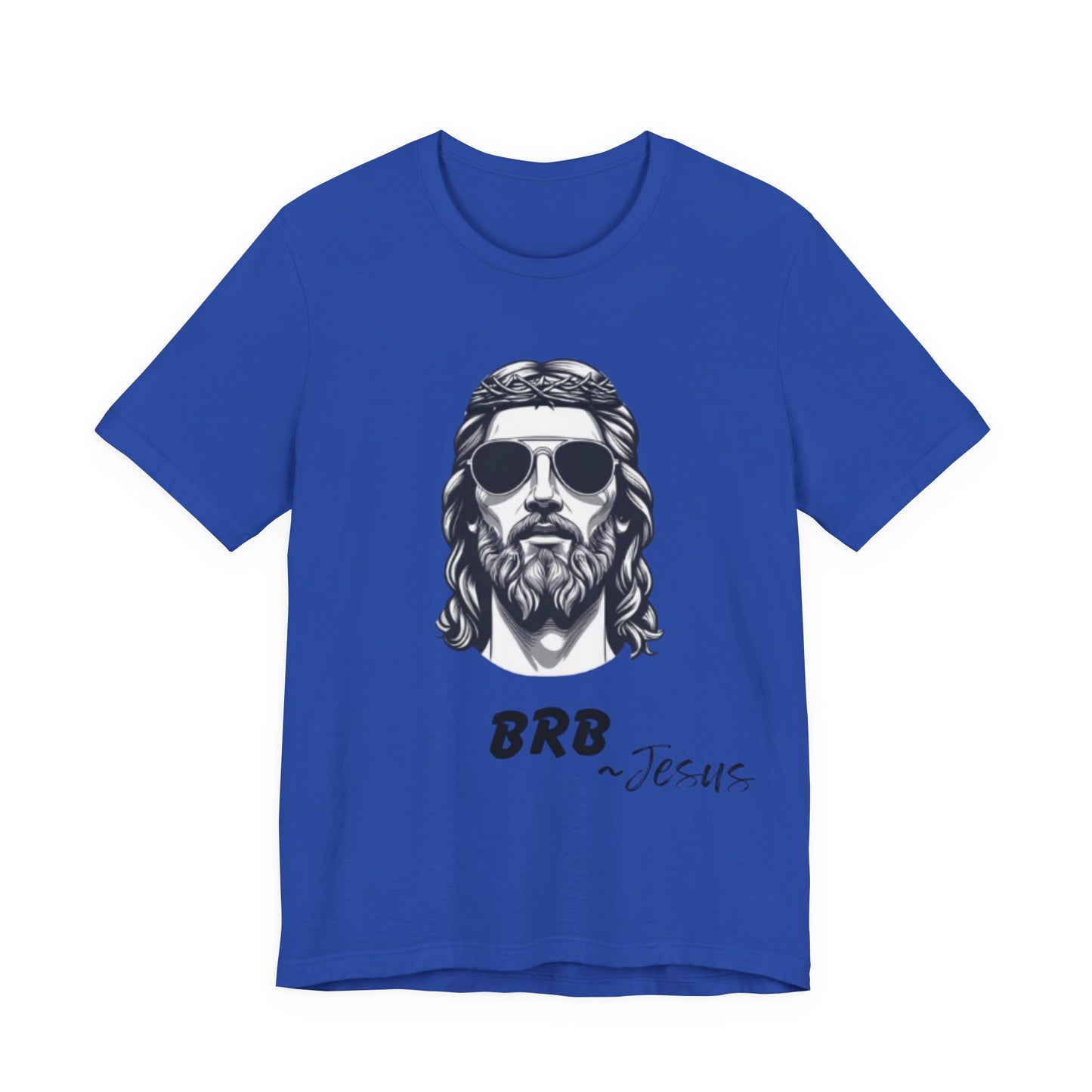 BRB — Jesus Retro Script | John 14:6 Unisex Jersey Short Sleeve Christian T-Shirt