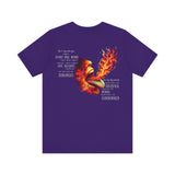 The Tongue Is a Fire — Matthew 12:36-37 Tee | Unisex Jersey Short Sleeve Christian T-Shirt