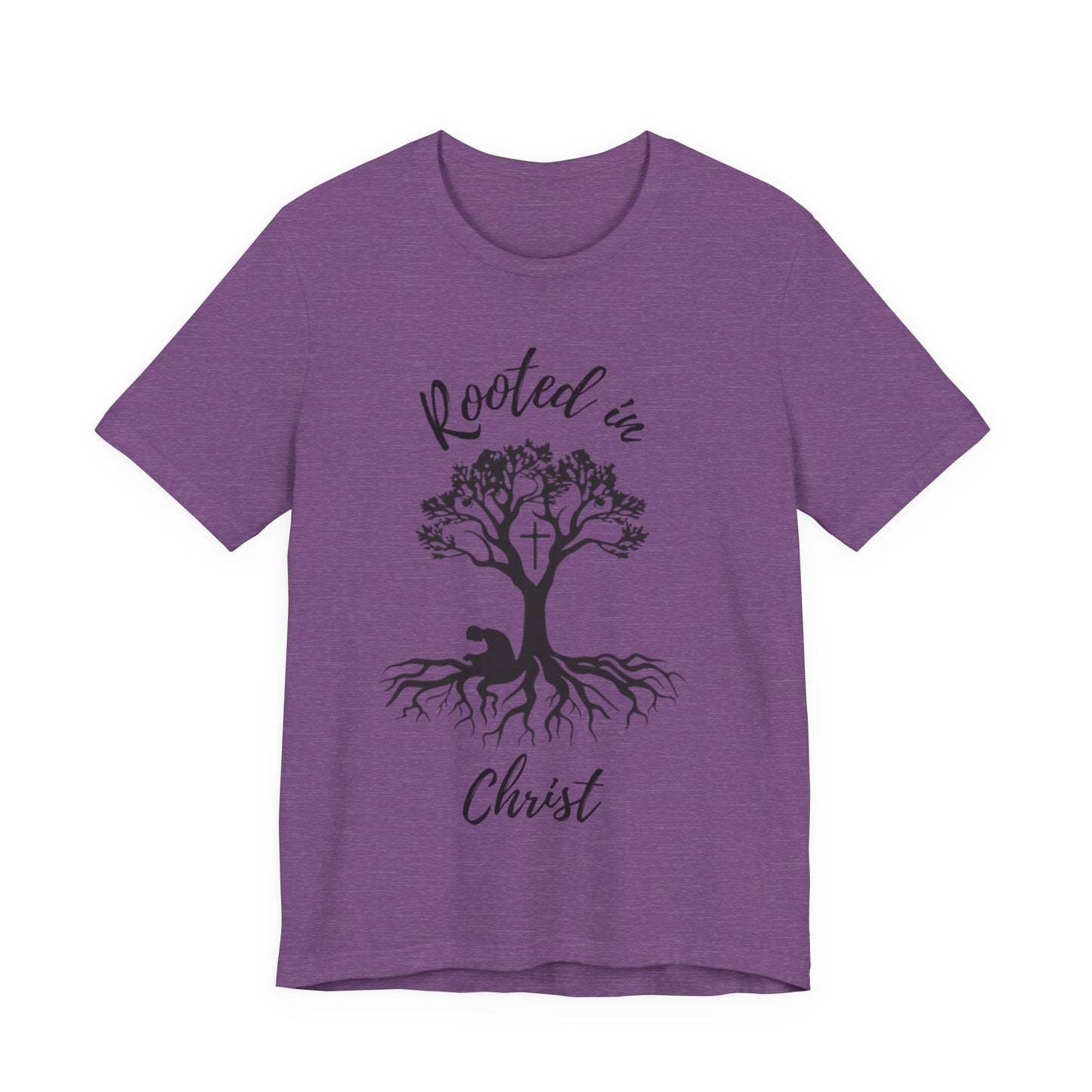 Rooted in Christ Tee | Colossians 2:6-7 Scripture Shirt | Christian Faith T-Shirt